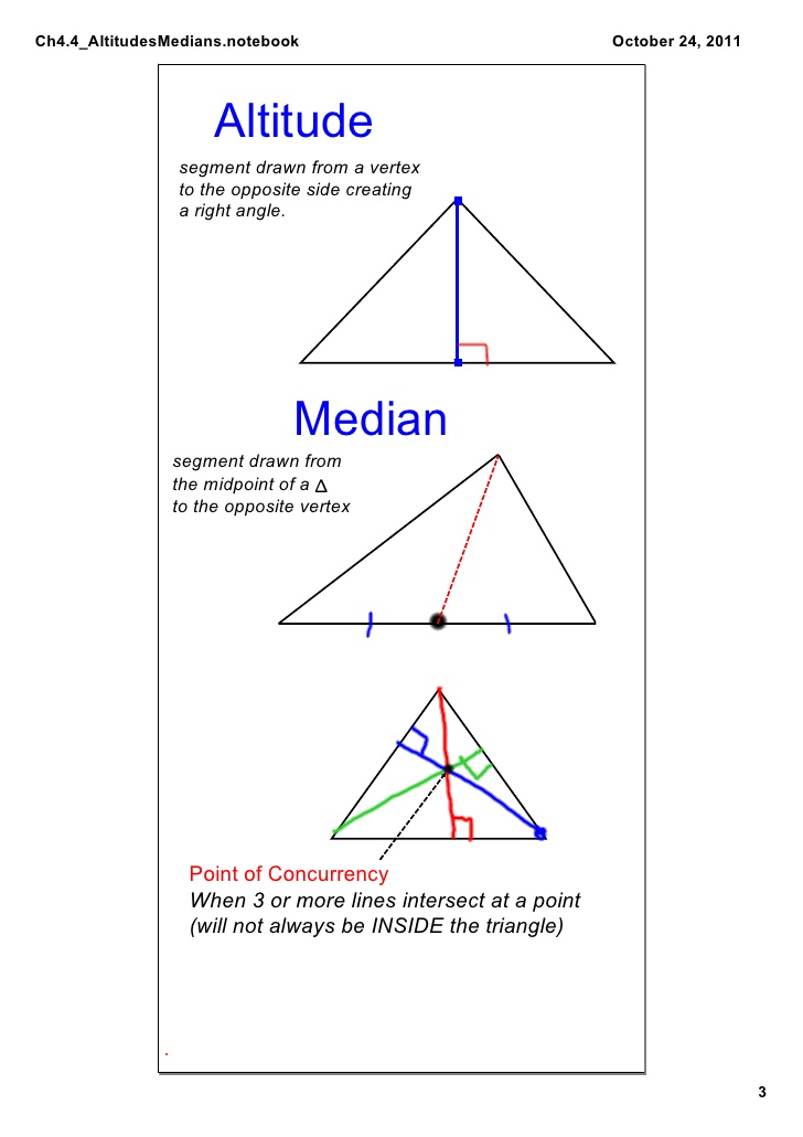 Median And Altitudes Day 2 Mathematics Quizizz