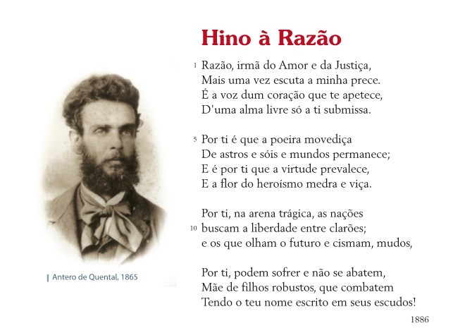 Antero de Quental Hino à Razão Quizizz