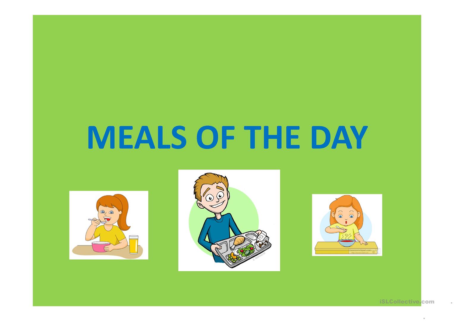 Day на русском языке. Meals of the Day.