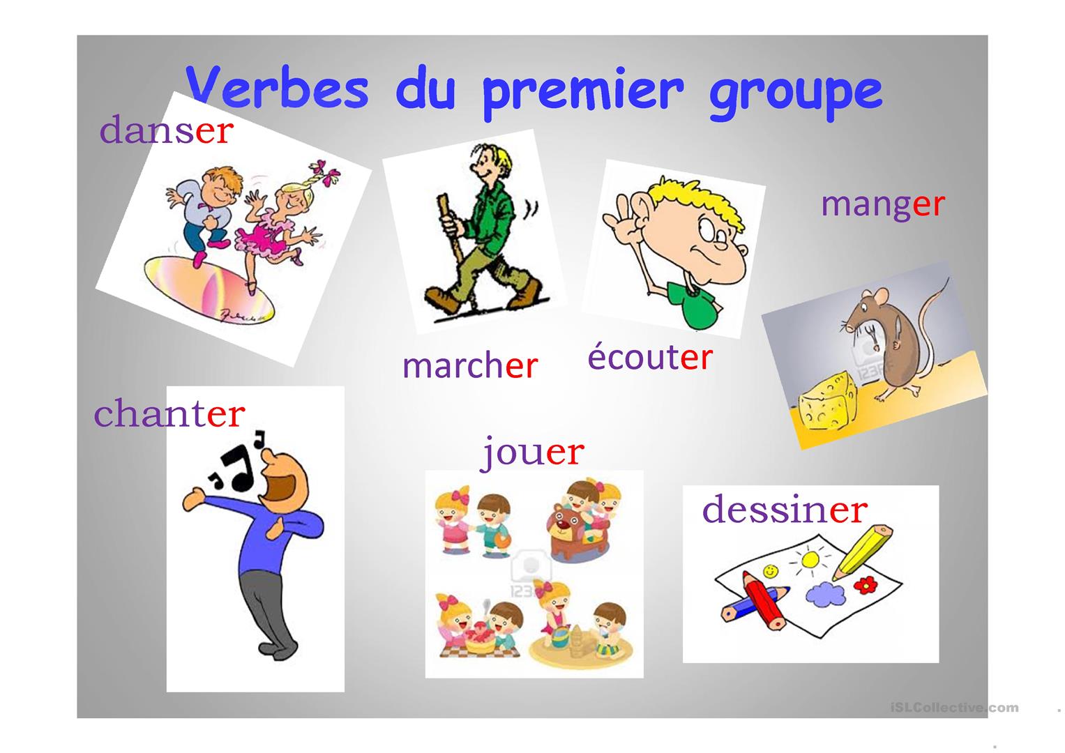 Les verbes du 1 groupe