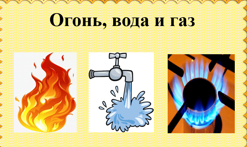 Огонь вода и газ презентация 3 класс