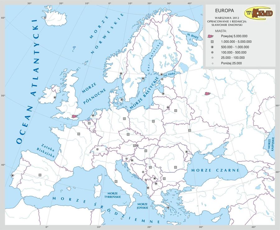 Зарубежная европа политическая карта 7 класс контурные карты