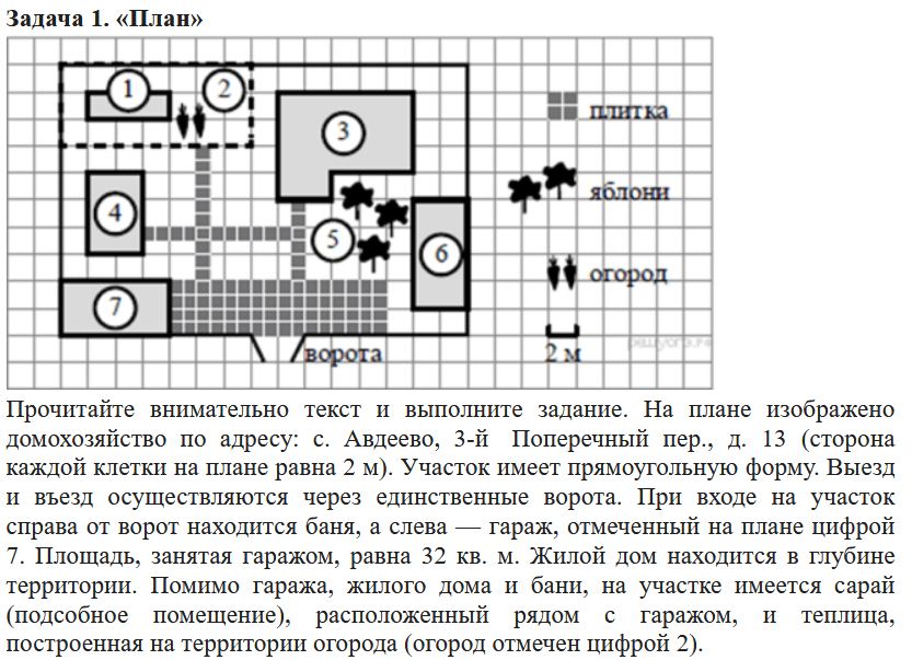 План задания это