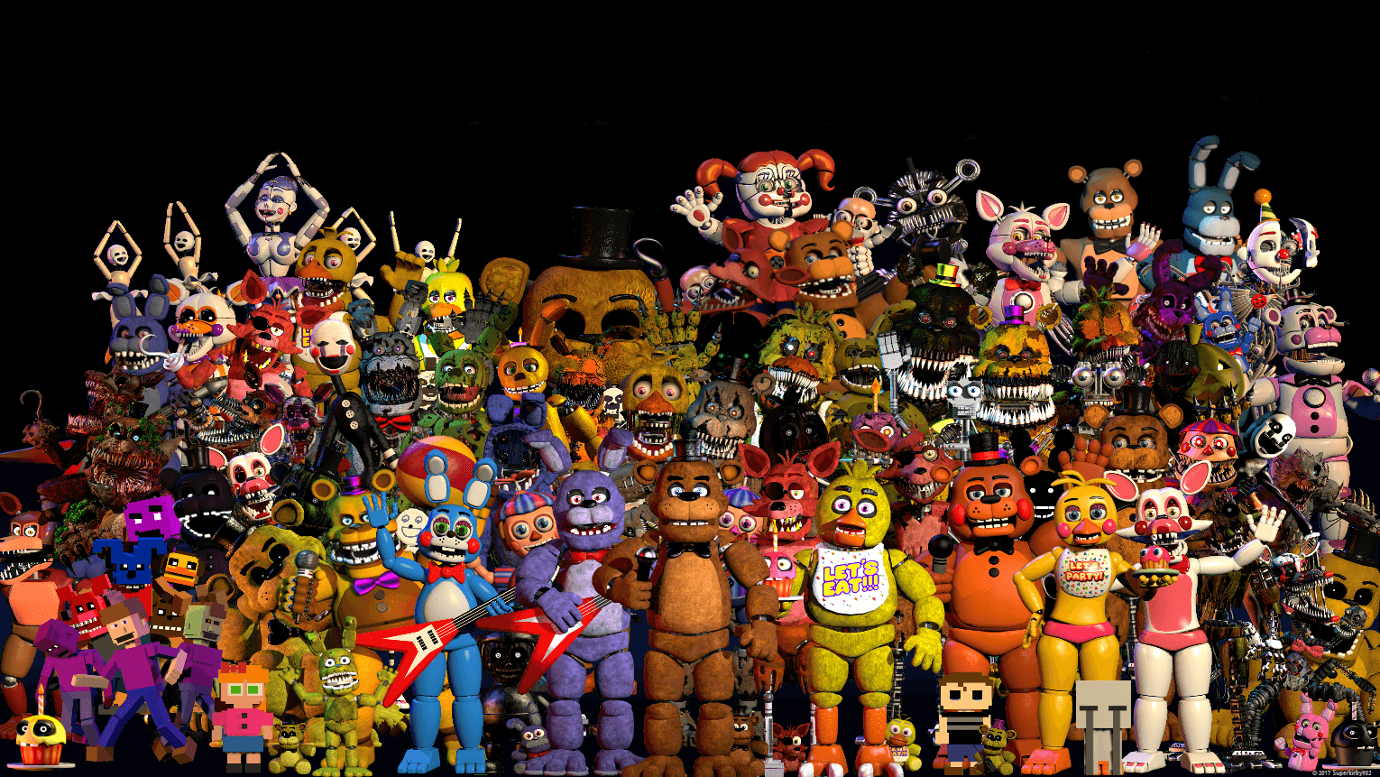 Картинки персонажи fnaf