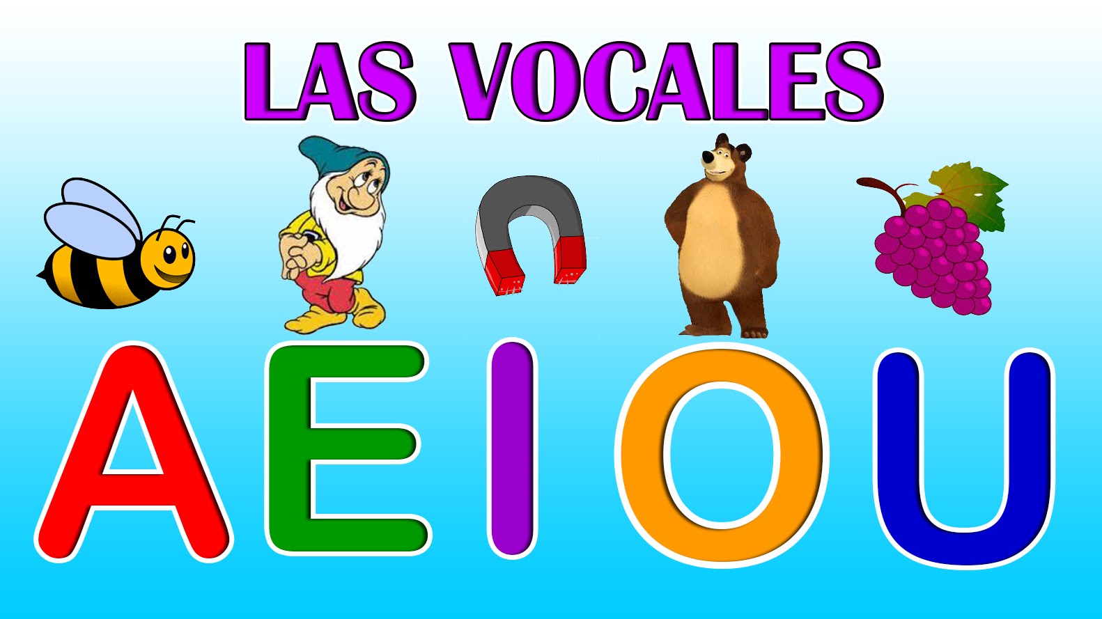 Palabras que contienen las cinco vocales