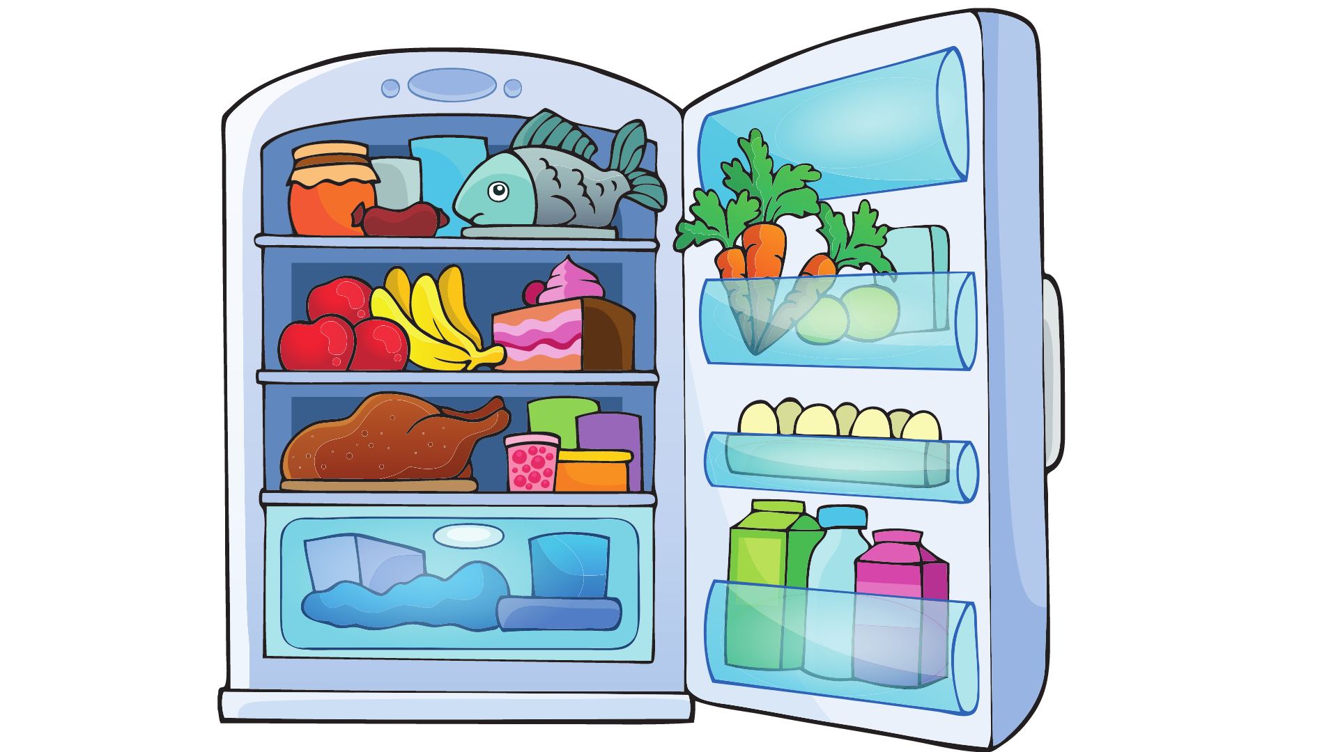 Картинка холодильник для детей