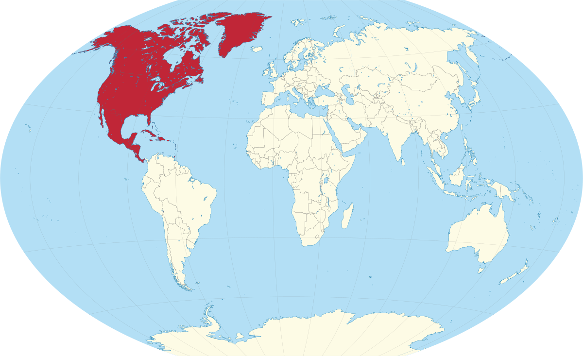 Карта сша на карте мира