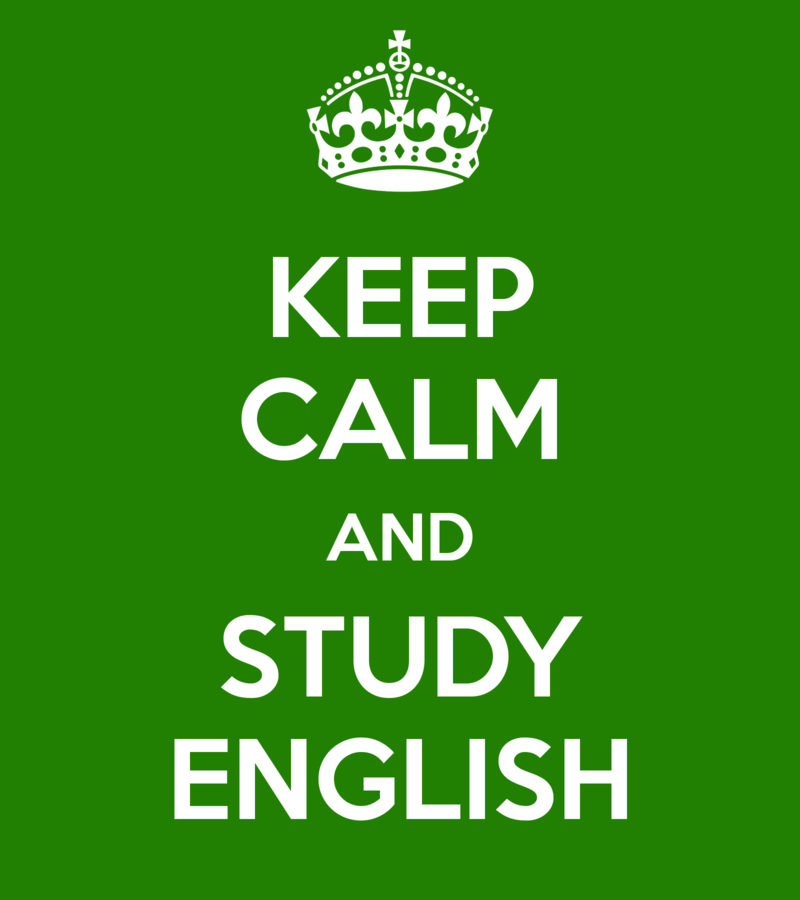 Keep Calm and study English.