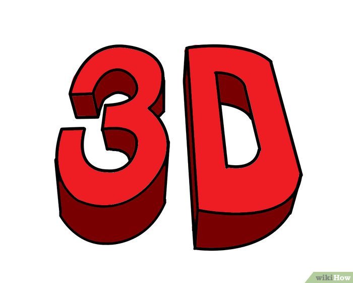 Как нарисовать 3d букву е