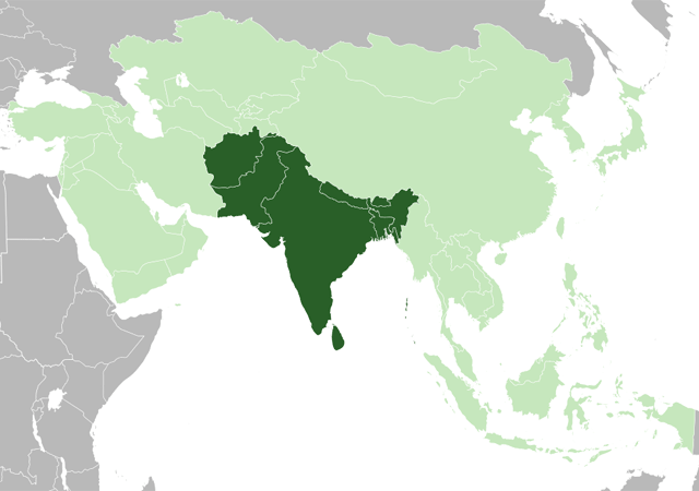 Южная азия. Территория Южной Азии. Границы Южной Азии. Страны Юга Азии. Юг Азии на карте мира.