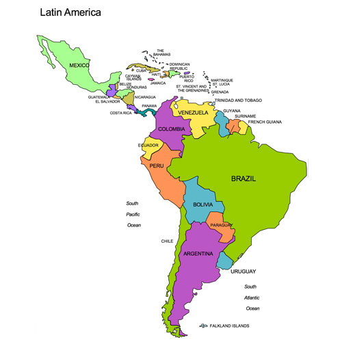 Найдите на карте государства латинской америки названные. Карта Латинской Америки со странами и столицами. Столицы Латинской Америки. Столицы Южной Америки. Карта Латинской Америки со столицами.