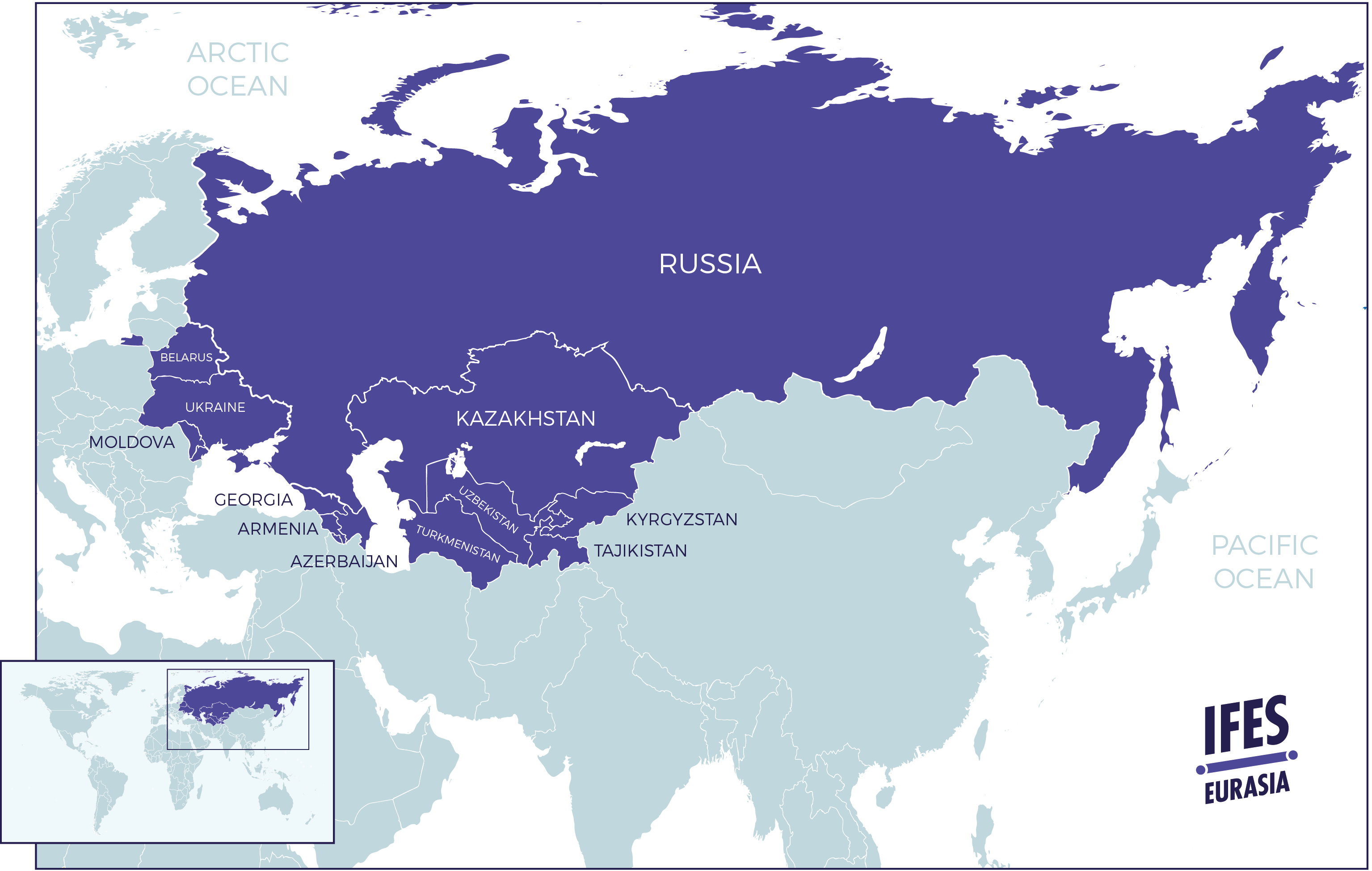 Карта государств евразия