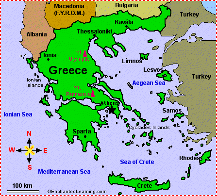 What Are the Seas that Surround Greece?