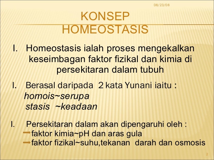 Maksud homeostasis
