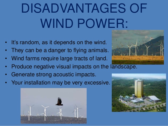 disadvantages of wind energy