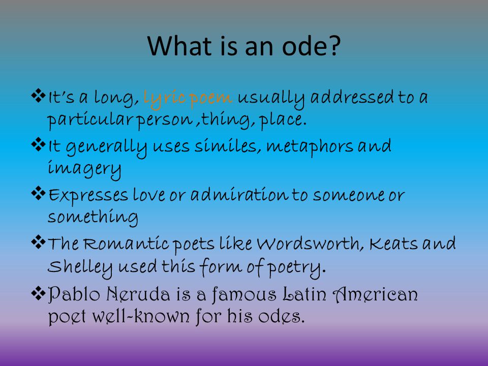 Ode to the Onion by Pablo Neruda | English - Quizizz