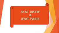 Suara Aktif dan Pasif - Kelas 1 - Kuis