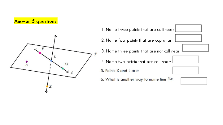 Collinear and Coplanar points | Mathematics - Quizizz