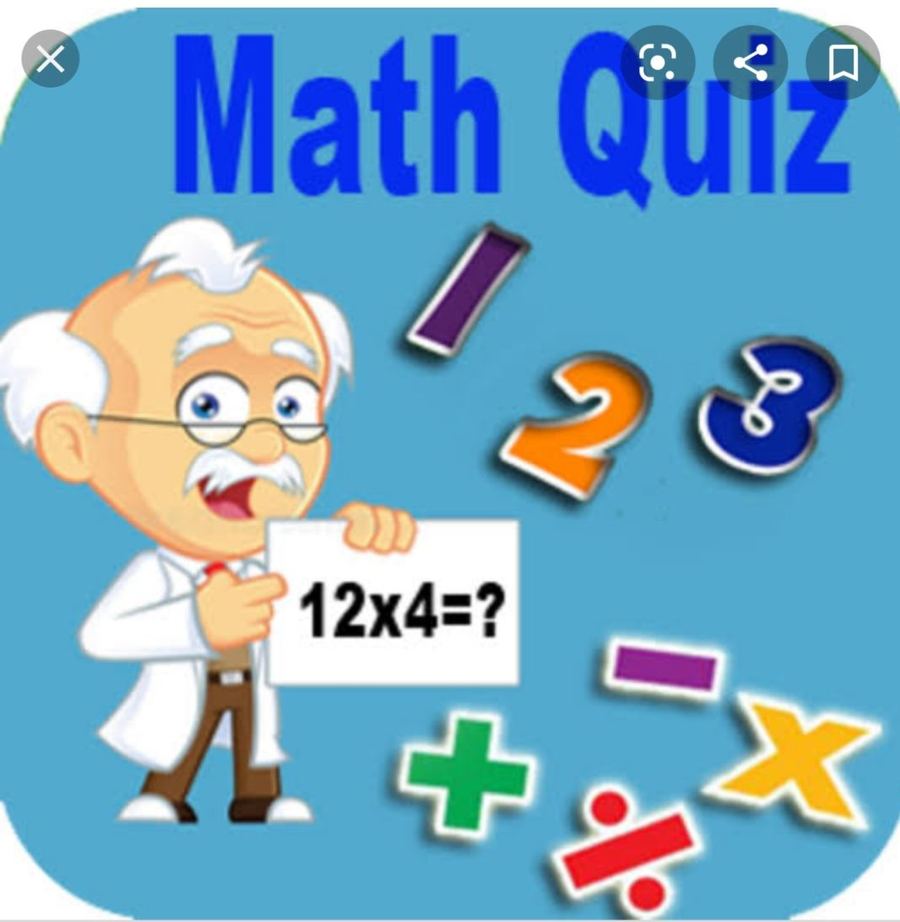 math quiz clipart