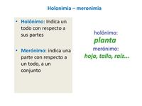 1ero - HOLONIMIA Y MERONIMIA