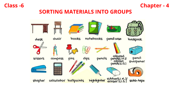 sorting materials into groups