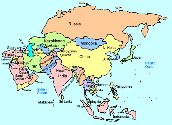 countries in asia - Grade 3 - Quizizz