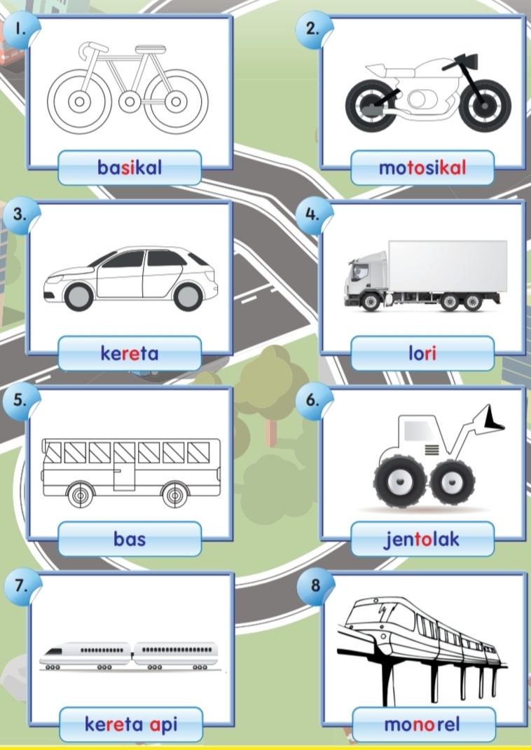 PKJR TAHUN 1- JENIS KENDERAAN DARAT | Quizizz