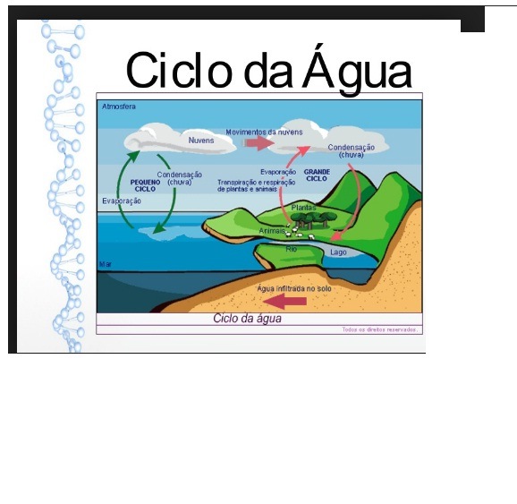 O Ciclo d'água, The water cycle for schools, Portuguese