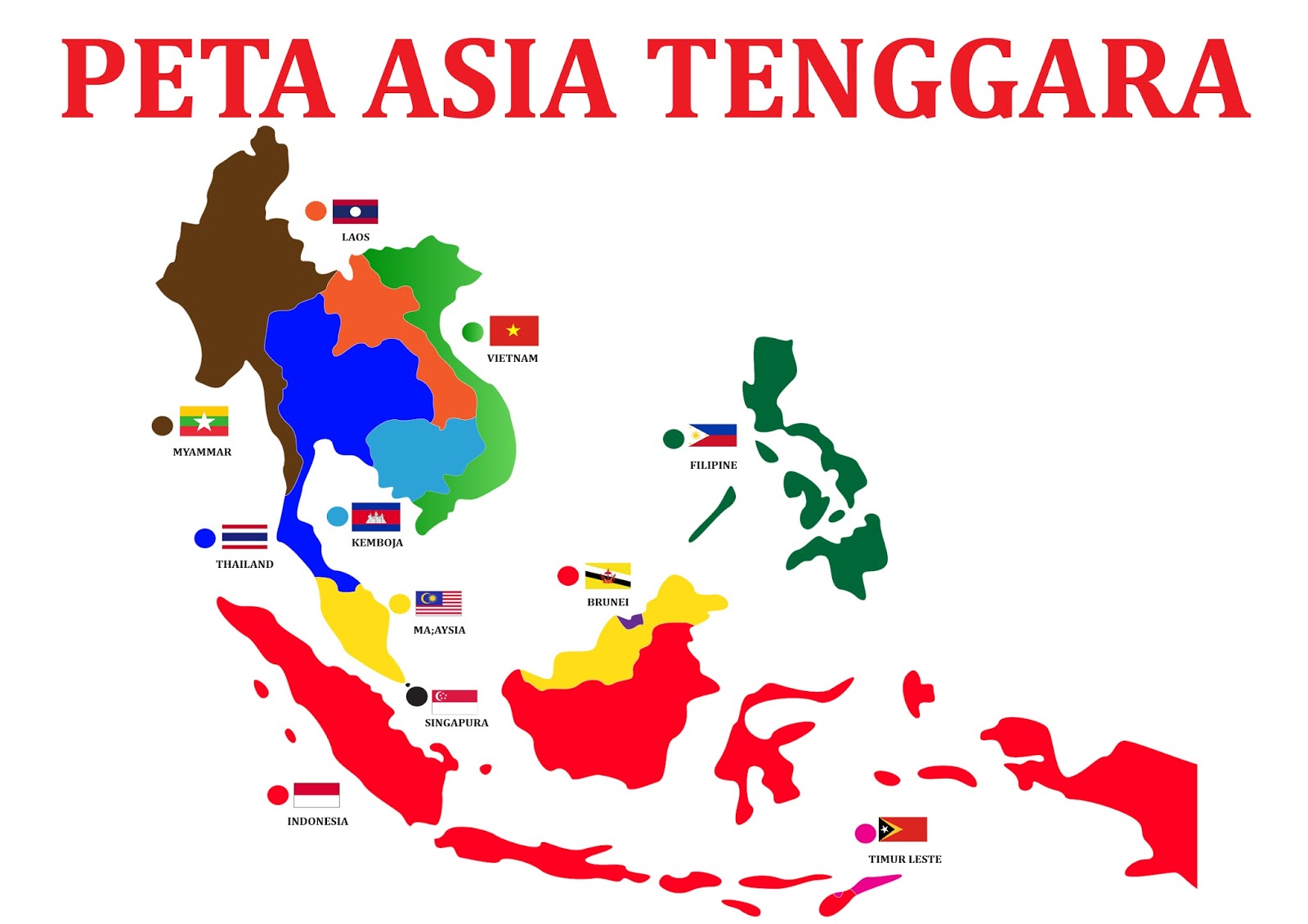 Nama Nama Negara Yang Terdapat Di Asia Tenggara Quiz Quizizz