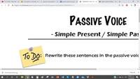 Voz activa y pasiva - Grado 11 - Quizizz