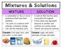 Mixtures and Solutions