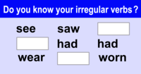 Irregular Verbs - Year 9 - Quizizz