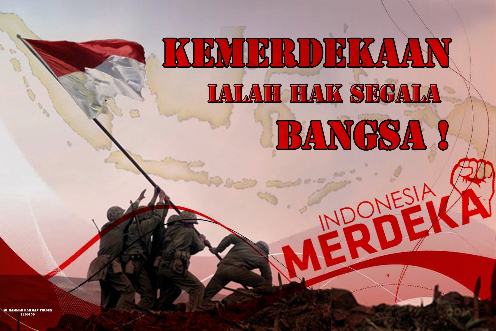 Indonesia kemerdekaan terwujud berkat adanya bangsa Kemerdekaan Berkat