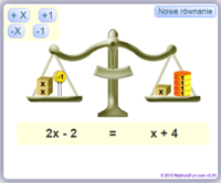 Równania jednoetapowe - Klasa 7 - Quiz