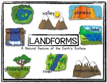 Landform - Easy Science  Landforms, Earth surface, Science flashcards