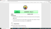 MATH 5 WEEK 5 QUARTER 1 