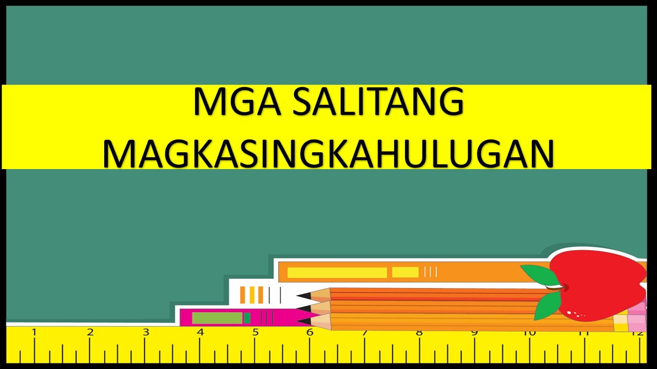 Talasalitaan: Kahulugan Ng Salita Batay Sa Kasingkahulugan | Quizizz