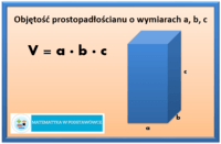 Objętość prostopadłościanu - Klasa 8 - Quiz