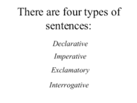 Types of Sentences - Grade 5 - Quizizz