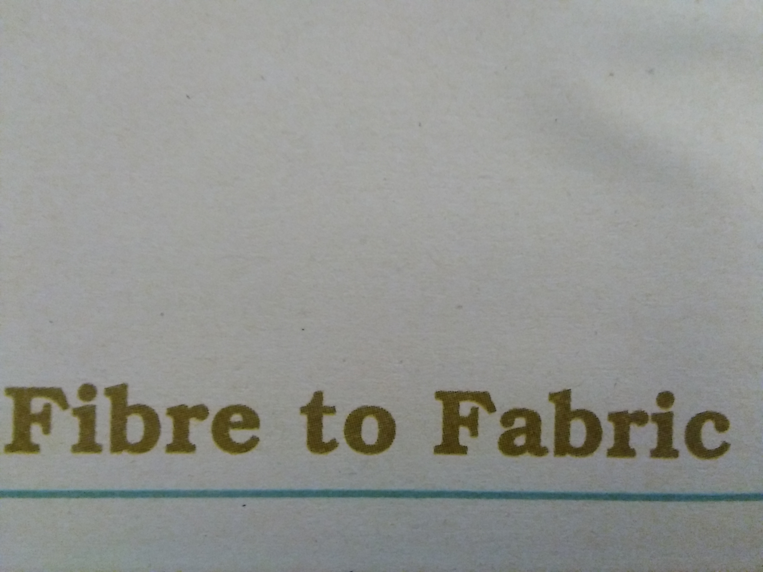 Fibre to Fabric class 7