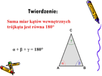 relacje boków kątów w trójkątach - Klasa 5 - Quiz