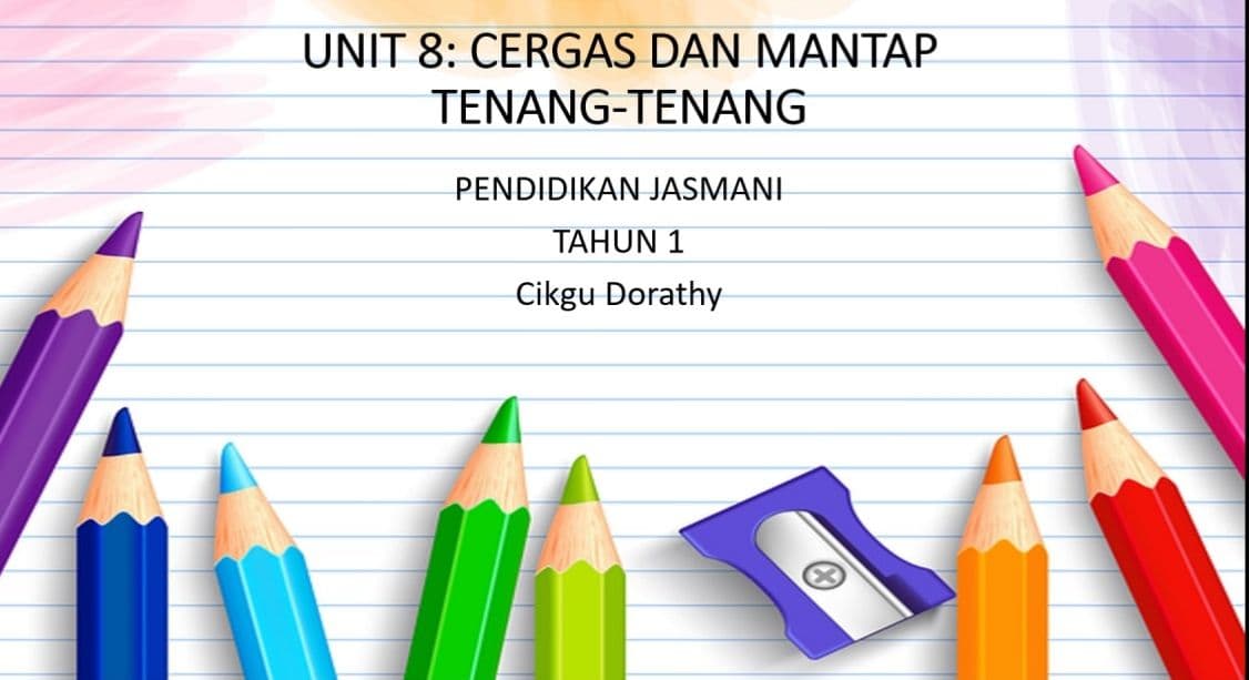 Pendidikan Jasmani Tahun 1 (Tenang-Tenang) | 255 Plays | Quizizz