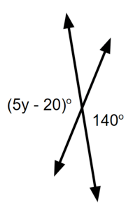 Solving Vertical Angles with 1 and 2 step equations