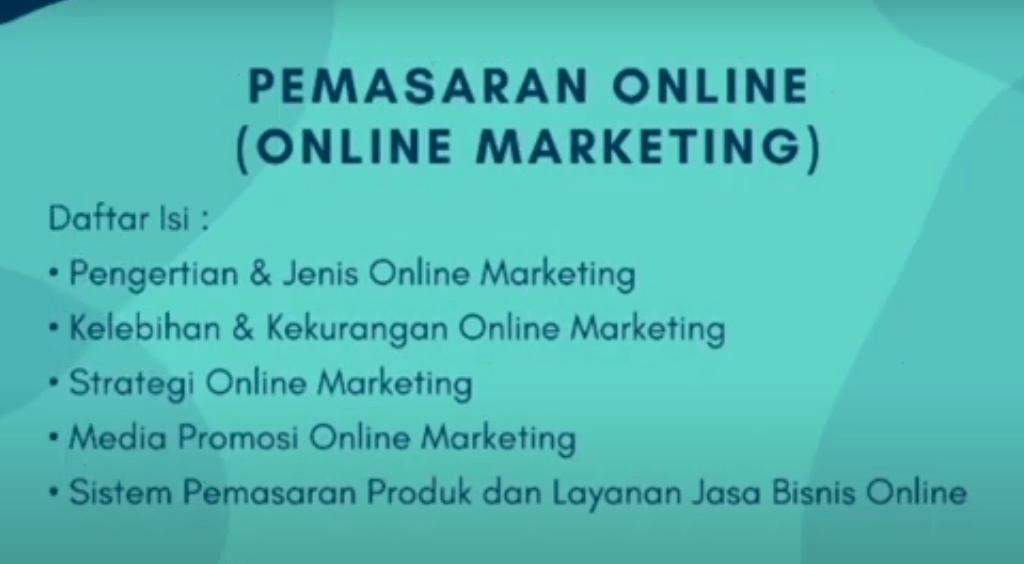 PEMASARAN ONLINE Pertanyaan & Jawaban Untuk Kuis Dan Tes - Quizizz