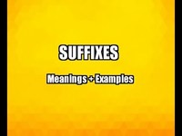 Suffixes - Grade 10 - Quizizz