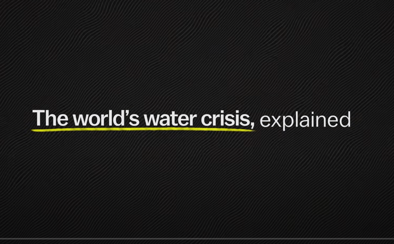 Explained - The Water Crisis Quiz | Quizizz