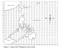 Trace the path of typhoons that enter the Philippine area of