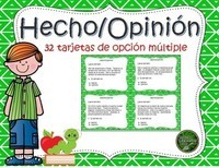 Hecho versus opinión Tarjetas didácticas - Quizizz