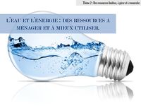 5e - Géographie - L'eau et l'énergie sur Terre - 2020