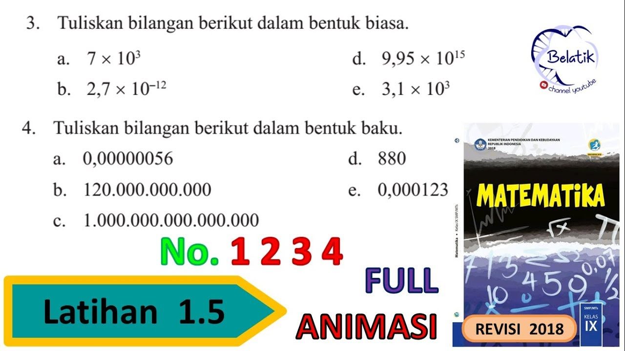 Notasi ilmiah - Kelas 12 - Kuis